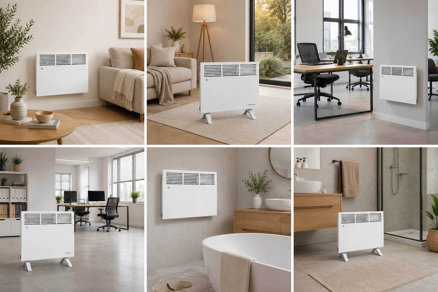 Bathroom Convector Heater 500W WiFi Smart IP24 ECO+ Feet model 2026 Packaging status original