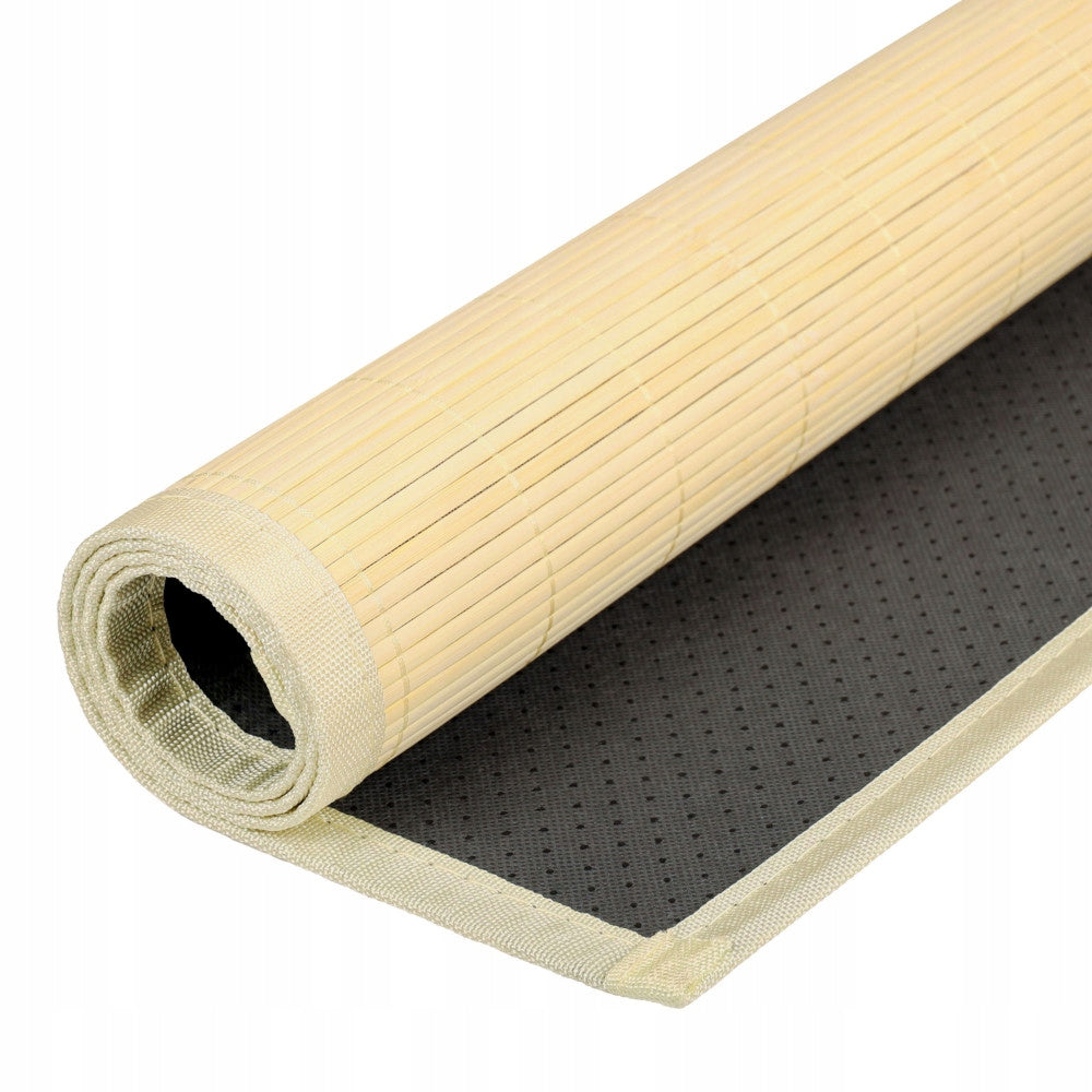Bathroom MAT BAMBOO Kitchen Rug NATURAL 60x90cm Thickness 5 mm