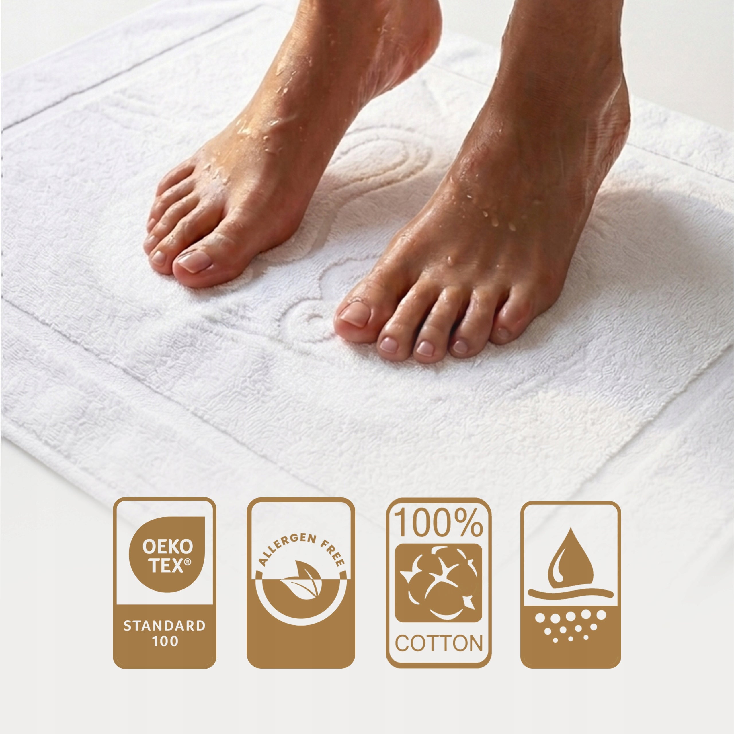 Bathroom MAT RUG hotel foot 50x60cm Packaging status original