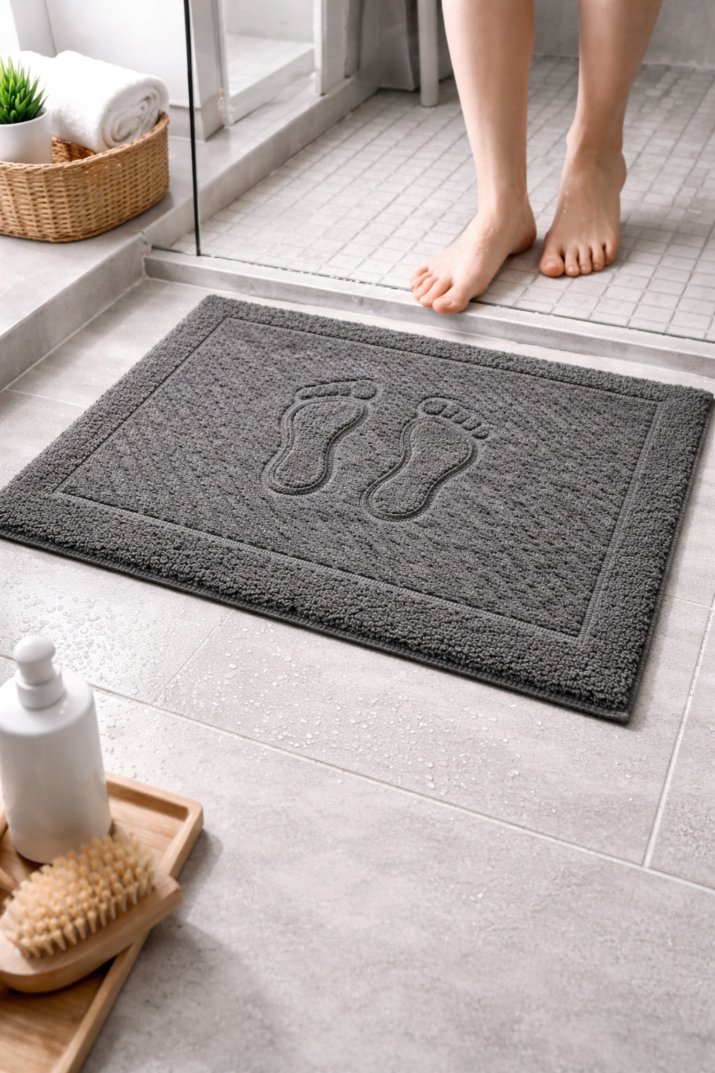 Bathroom Rug 50x70 100 Cotton 650g Towel Foot Soft Absorbent SPA Brand ESLI
