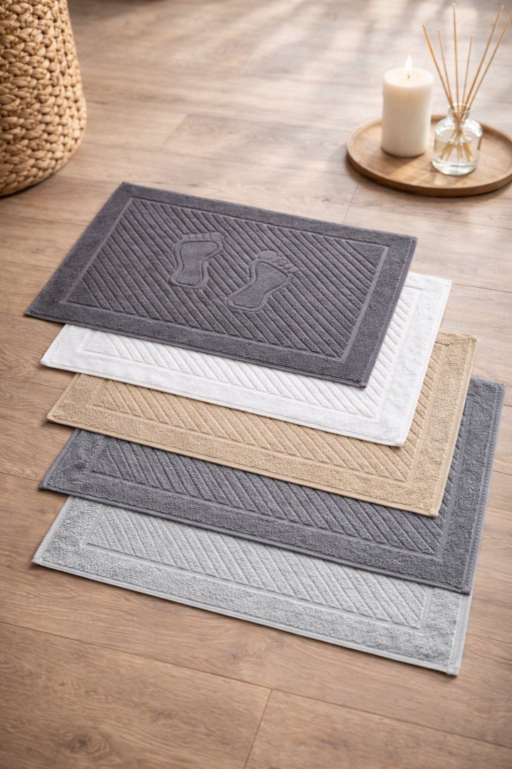 Bathroom Rug 50x70 100 Cotton 650g Towel Foot Soft Absorbent SPA Length 70 cm