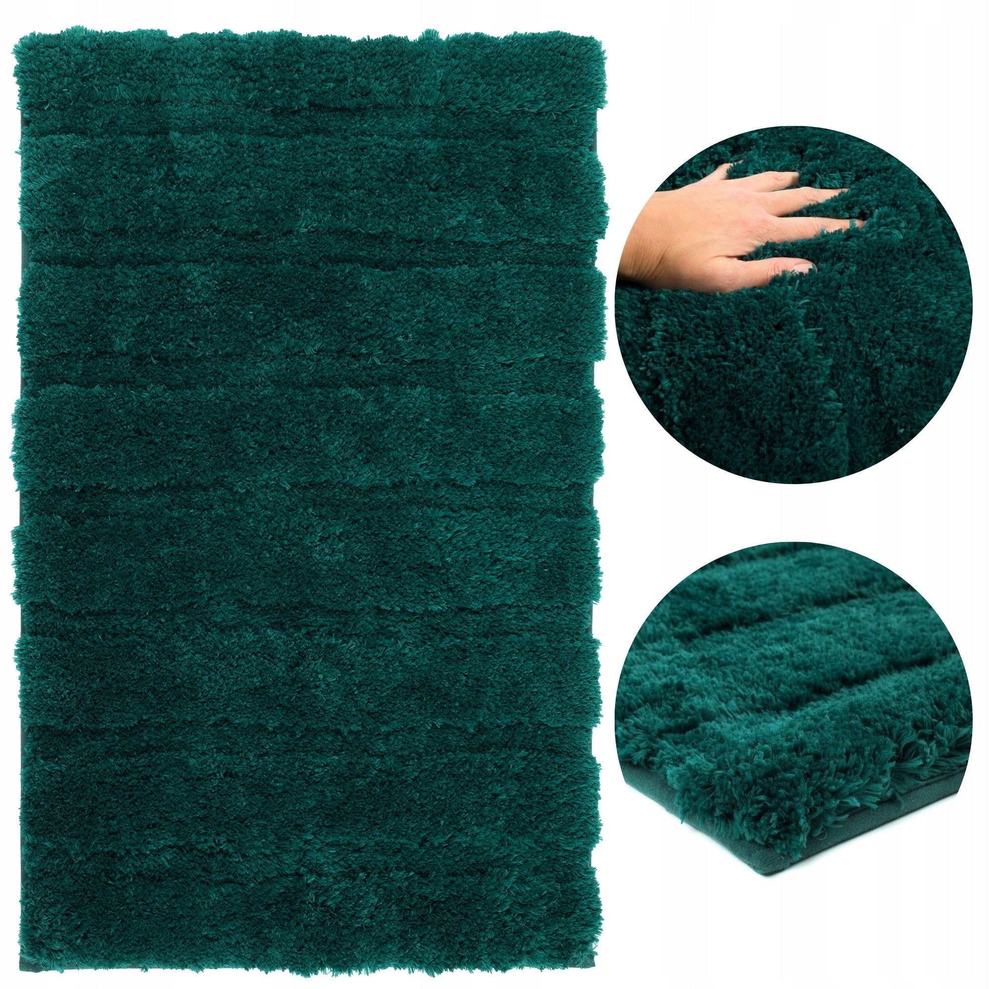 Bathroom Rug 50x80cm Soft Fluffy Shaggy Anti-Slip for Laundry