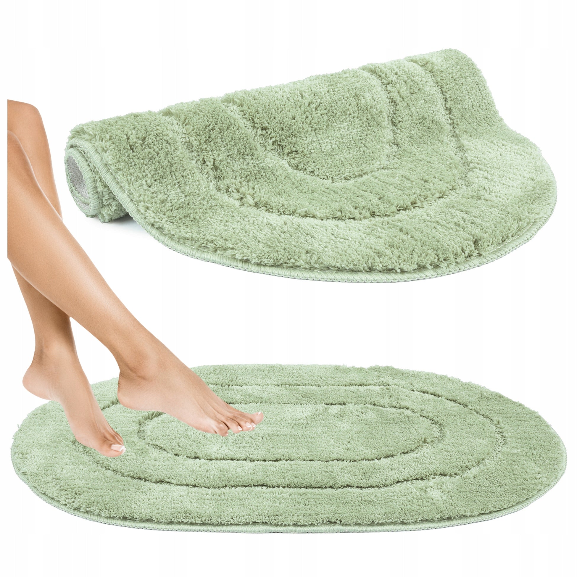 Bathroom Rug Absorbent Set of 2pcs 40x60cm Anti-slip Soft Manufacturer code EF0329X2