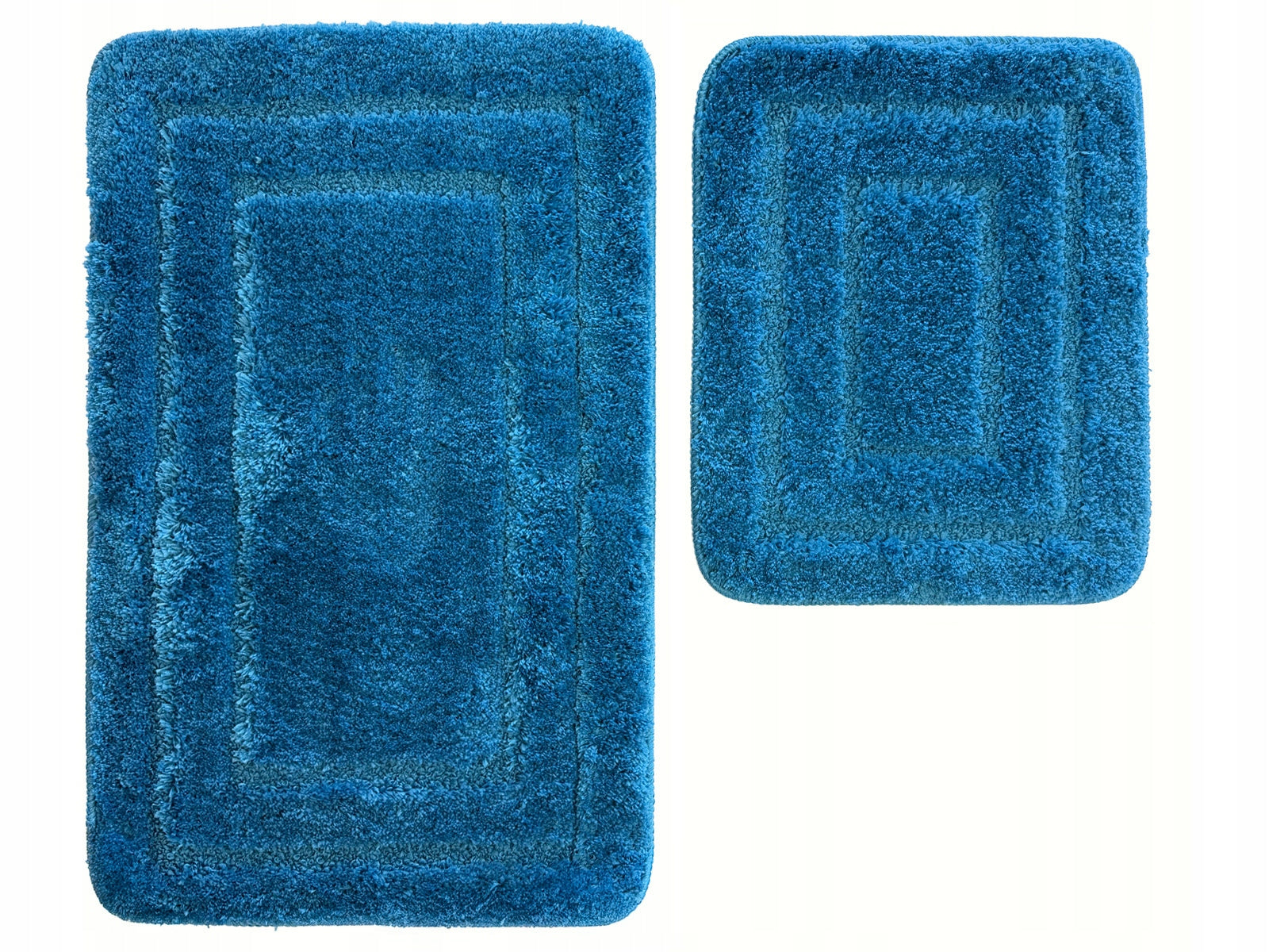 Bathroom Rug Alor Anti-slip Blue Turquoise 2 pcs Set