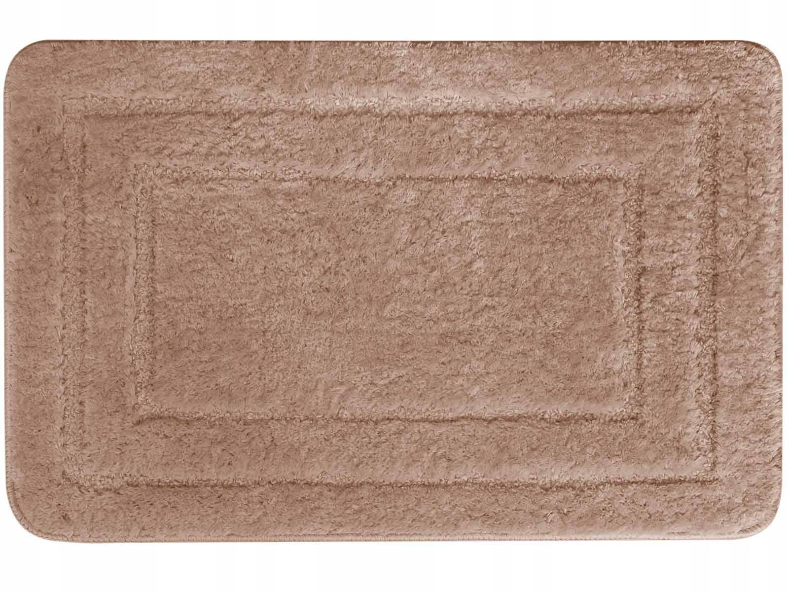 Bathroom Rug Alor Anti-slip Brown 50x80 cm Length 80 cm