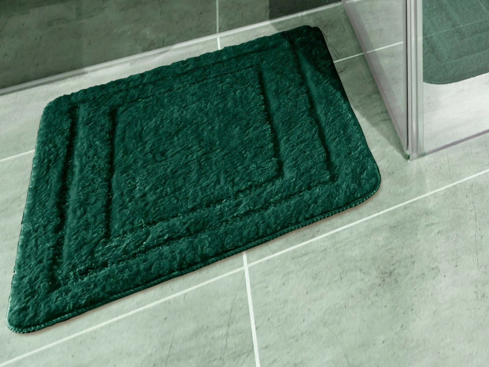 Bathroom Rug Alor Anti-slip Green 50x80 cm Length 80 cm