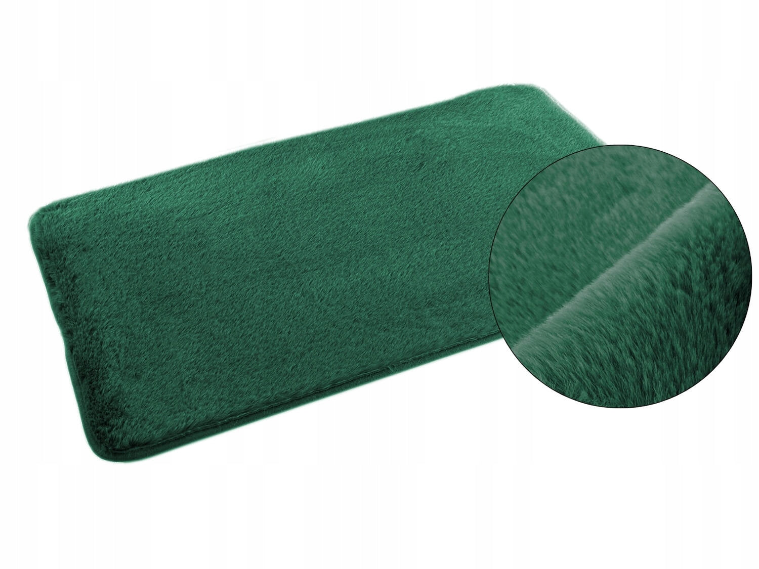 Bathroom Rug Anti-Slip Lombok Soft Fluffy Green 50x80 cm