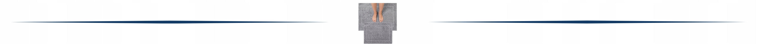 Bathroom Rug Cotton Foot Mat Grey ROSA Washing Grey 50x70cm Product width 50 cm