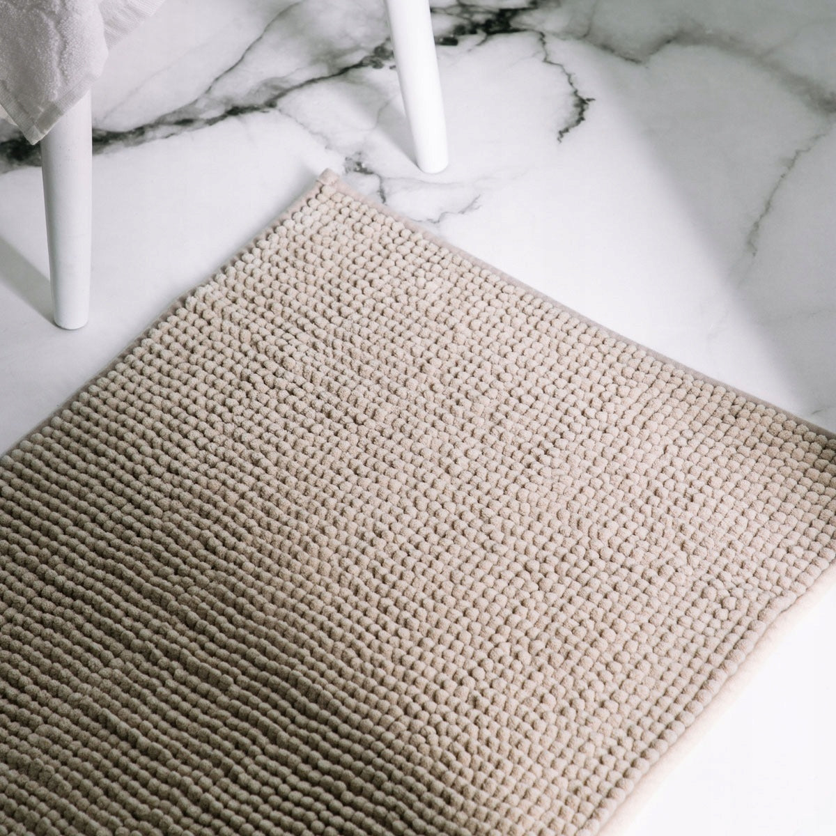 Bathroom Rug JON Beige Non-Slip 50x70 cm HOMLA Shape rectangle