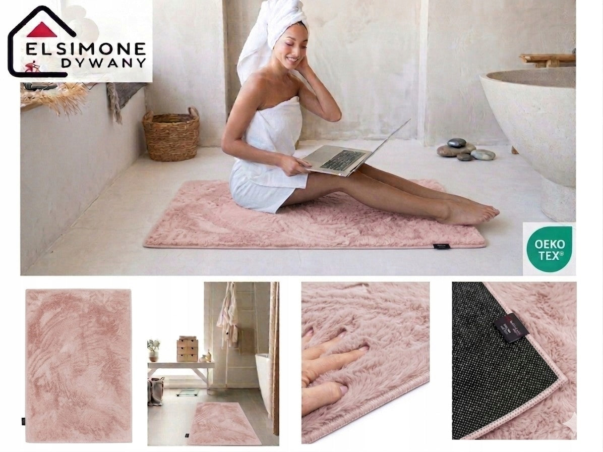 Bathroom Rug Large Anti-slip Soft Rabbit 80x120 cm Bella Shape rectangle