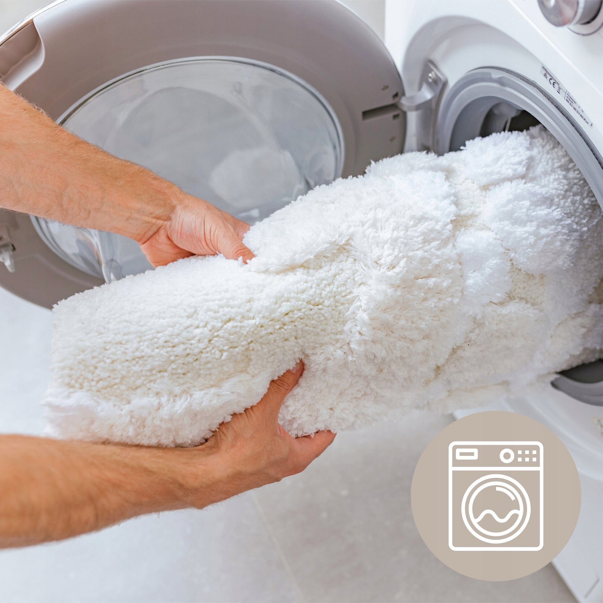 Bathroom Rug Large Fluffy 60x100 Soft Anti-Slip For Laundry Length 100 cm