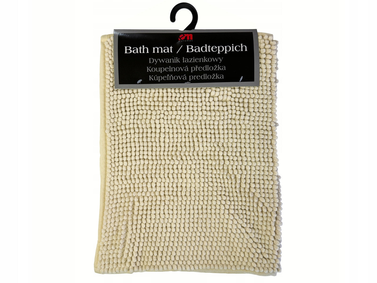 Bathroom Rug Madura Anti-slip Soft Beige Ecru 40x60 cm Length 60 cm