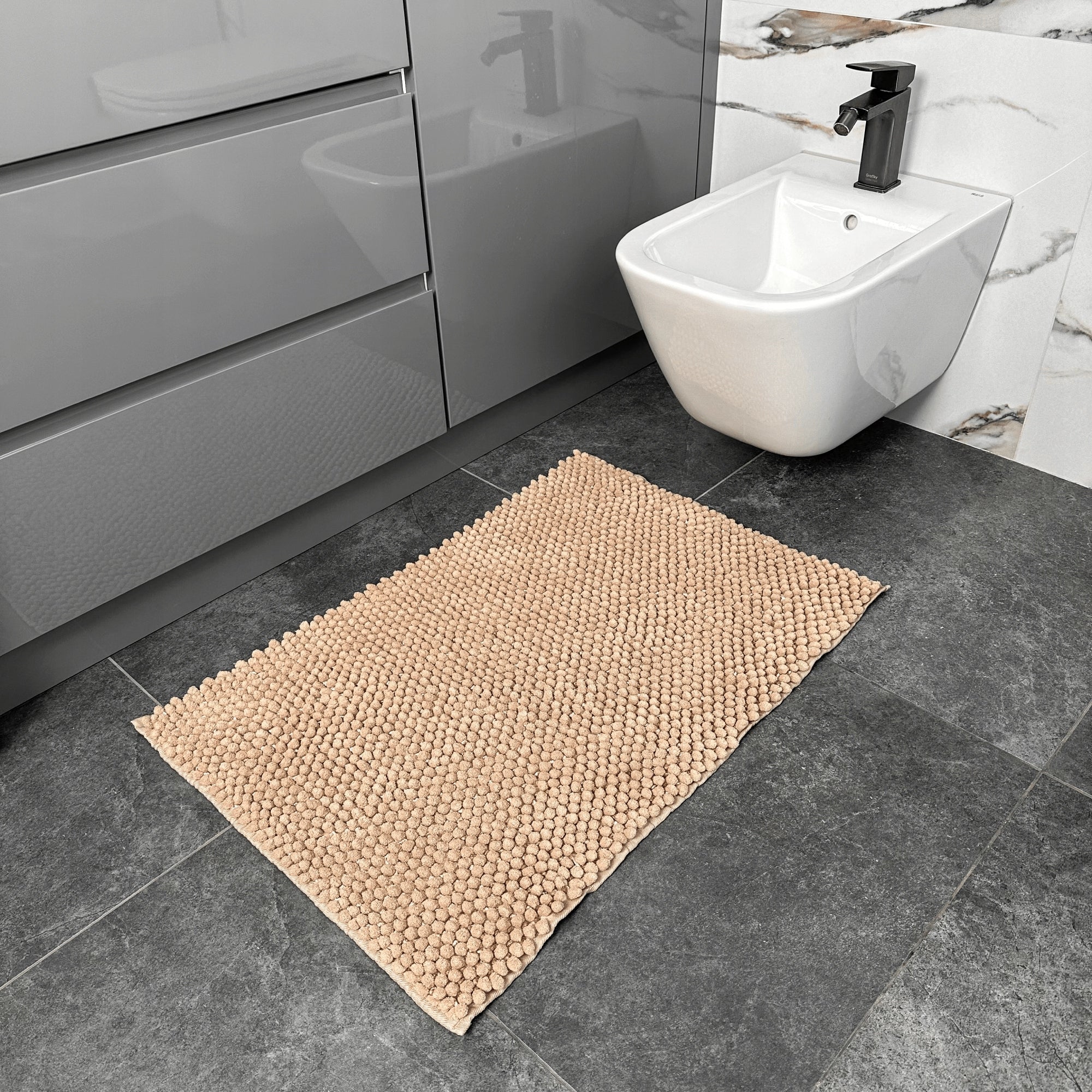 Bathroom Rug Non-Slip Soft 50x80 DarianA Caramel Pineapple Packaging status original