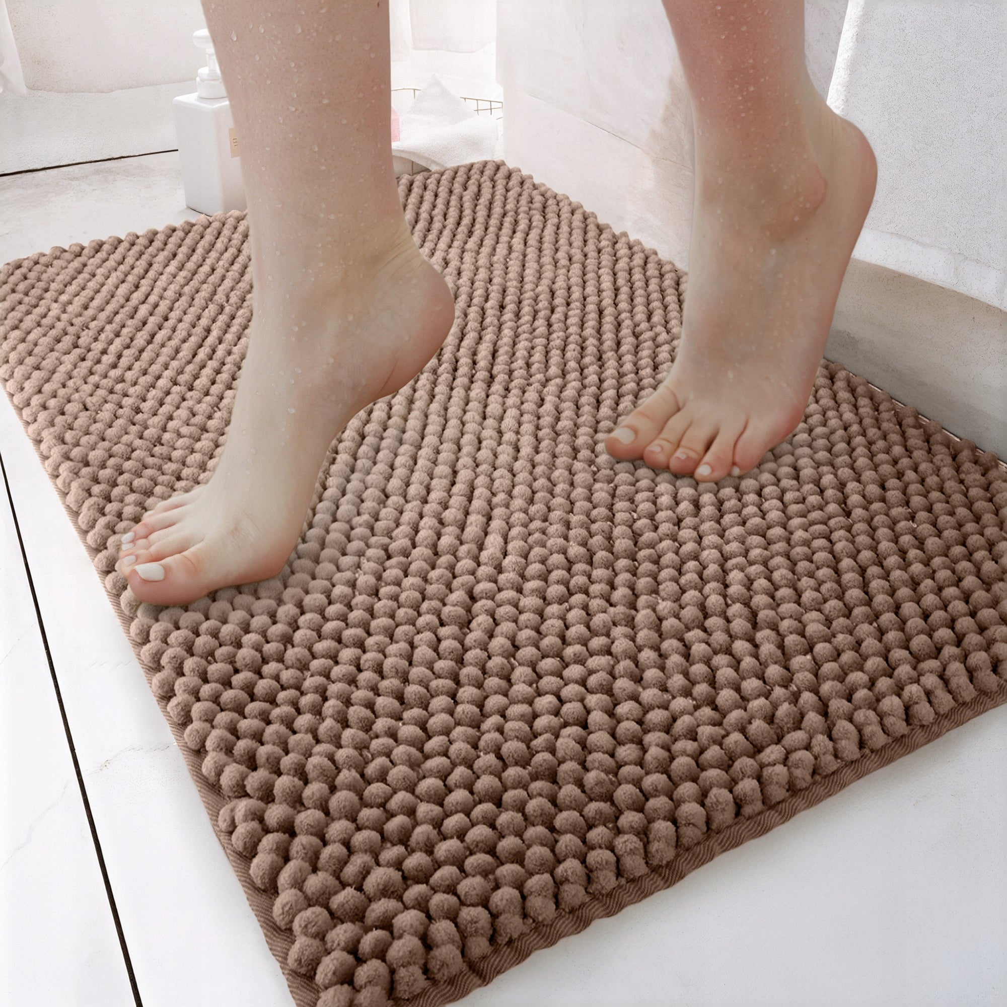 Bathroom Rug Non-Slip Soft 50x80 DarianA Pineapple Cocoa