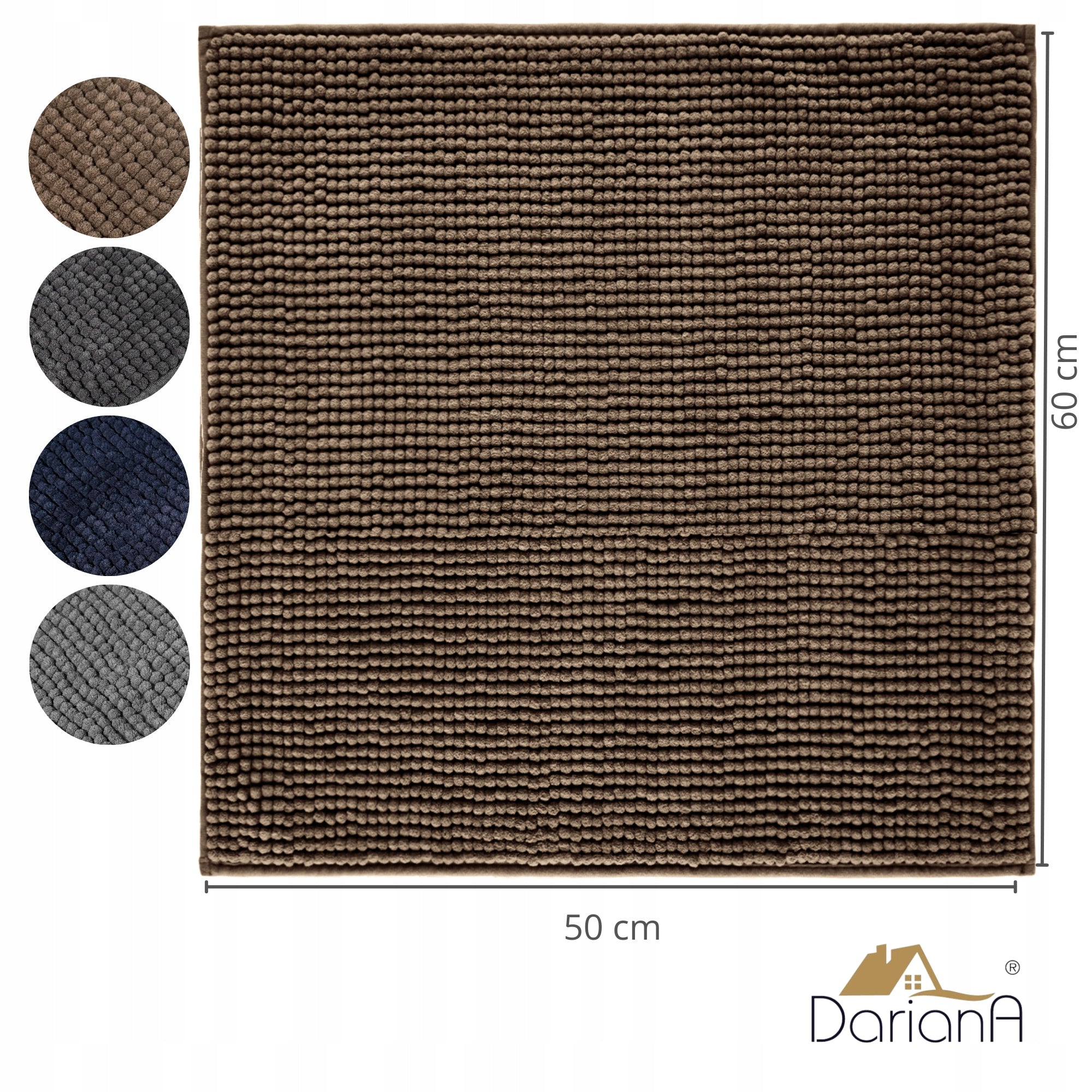 Bathroom Rug Non-slip 60x50 DarianA Standard Plus beige Brand no brand