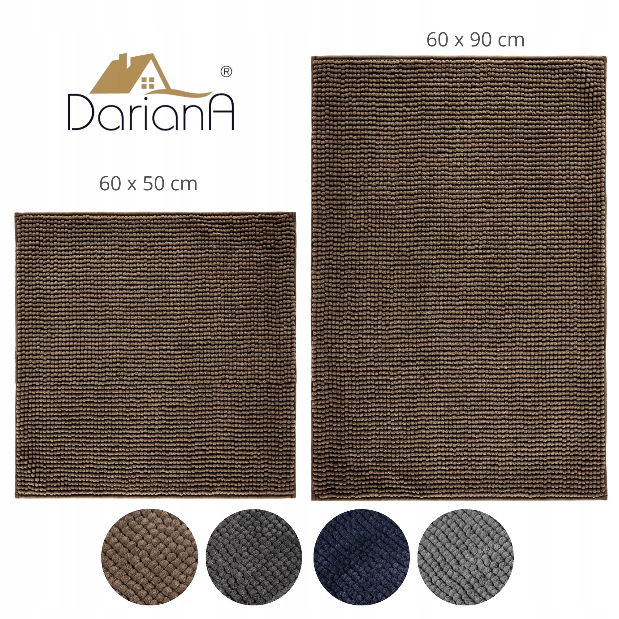 Bathroom Rug Non-slip 60x90 DarianA Standard Plus beige Brand no brand