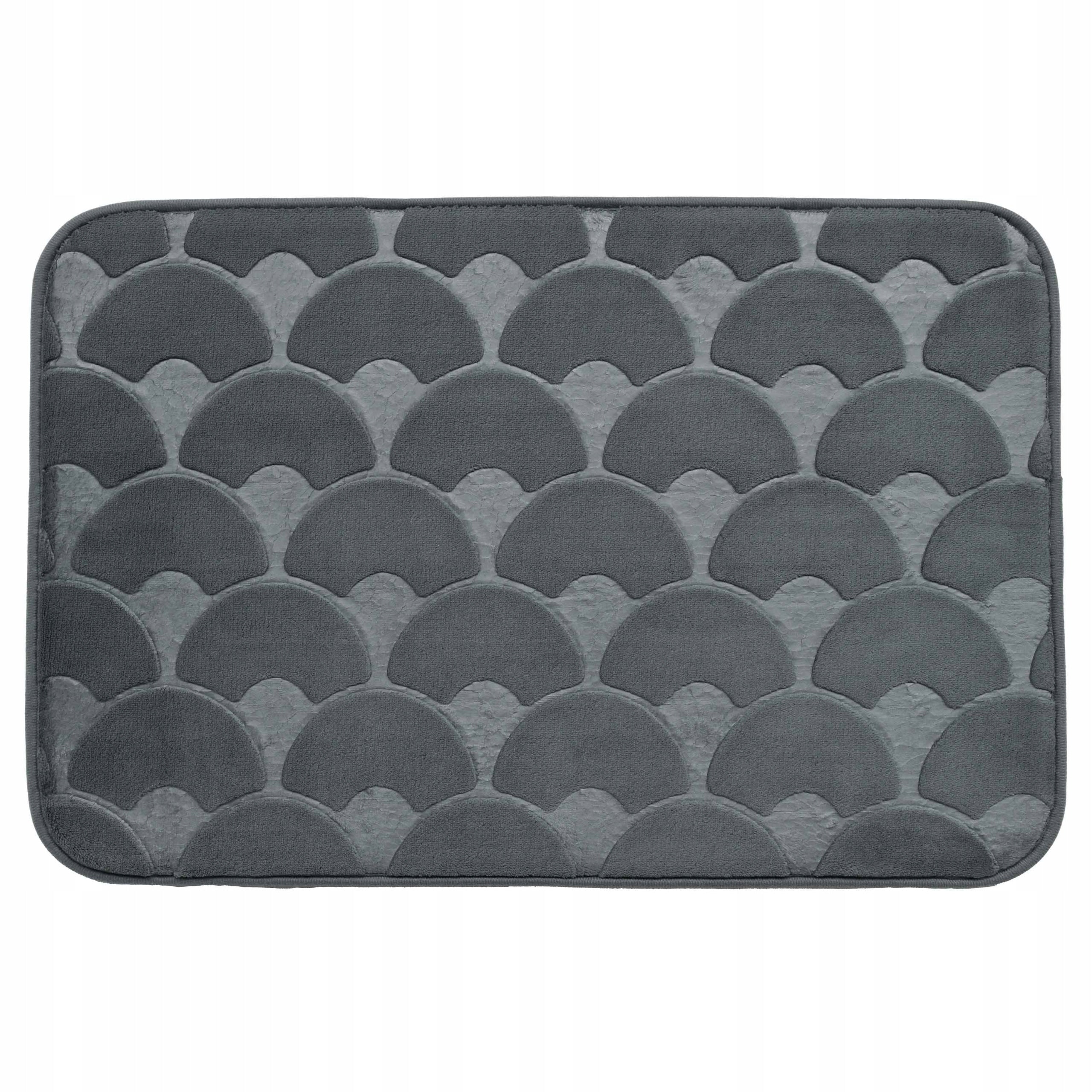 Bathroom Rug Non-slip Soft 40x60 cm Grey Durable Mat