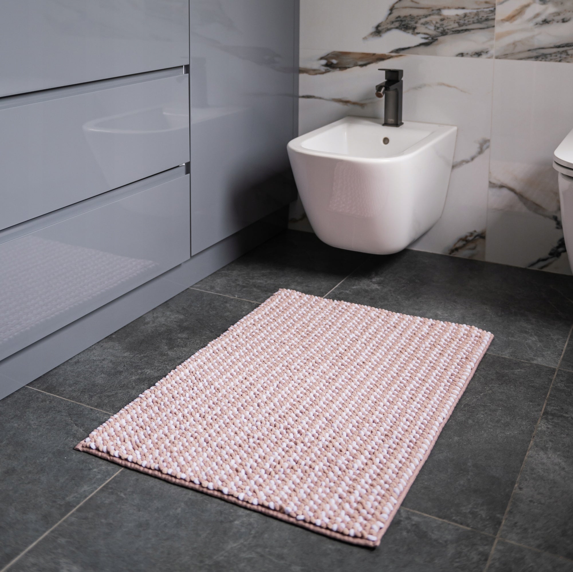 Bathroom Rug Non-slip Soft 50x80 DarianA Melody Beige Manufacturer code 1000010327