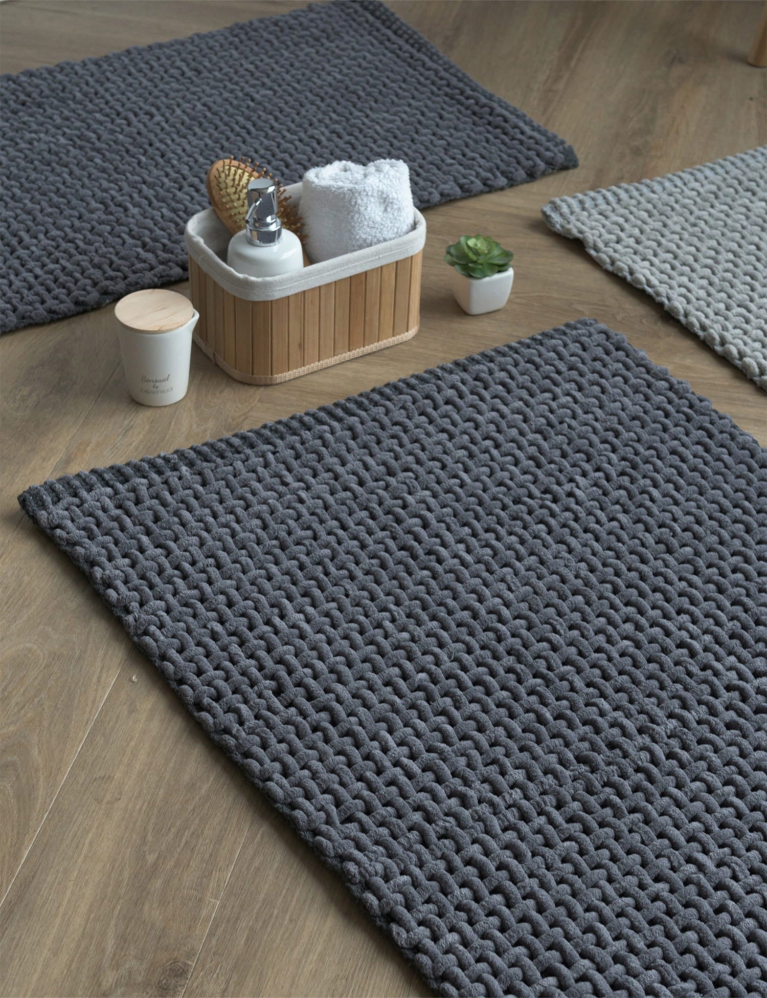 Bathroom Rug, Soft, Absorbent, Washable, Cotton, Braided, 50x80cm EAN (GTIN) 5904169731513