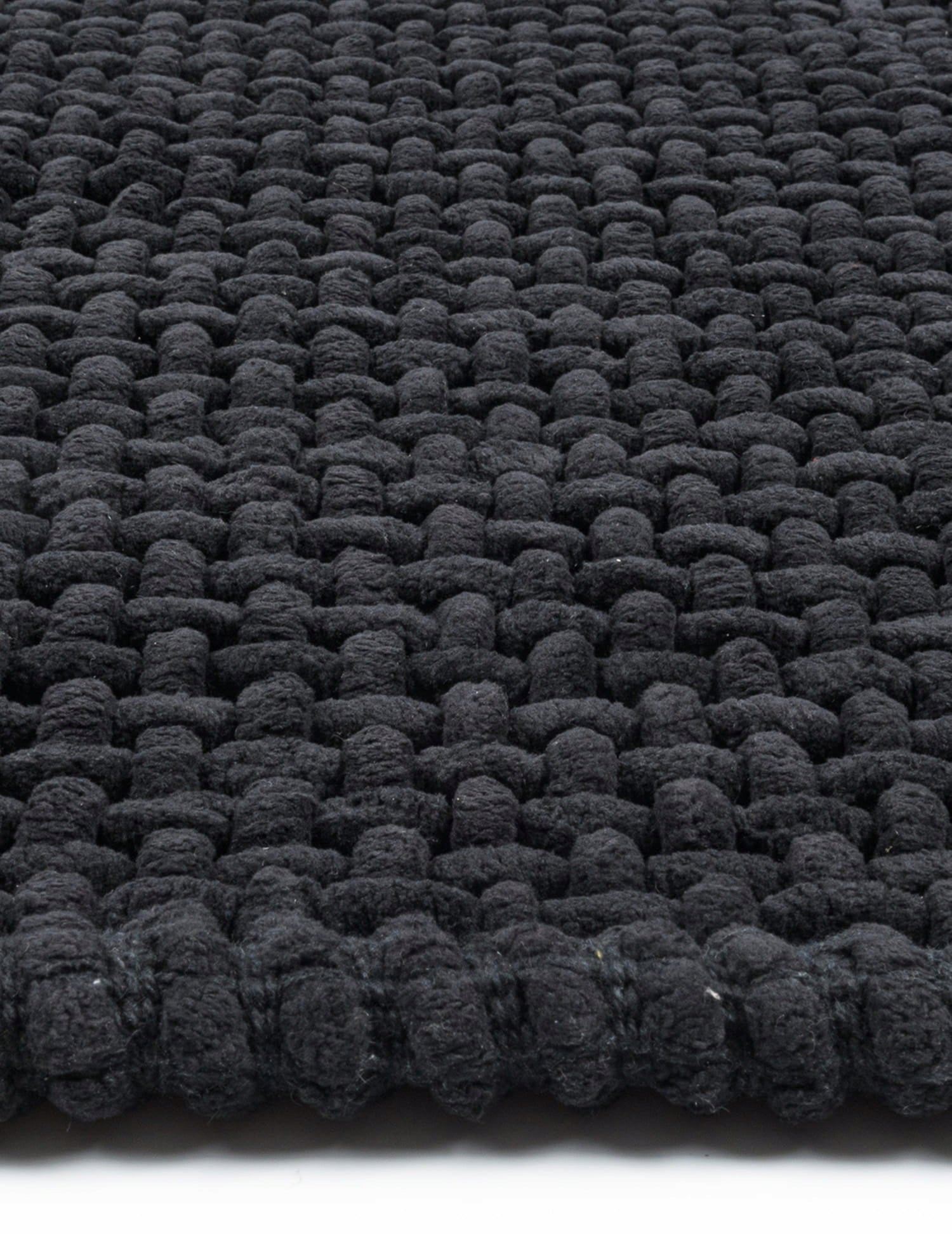 Bathroom Rug Soft Warm Absorbent Decorative Pattern 60x100cm Black Thickness 13 mm