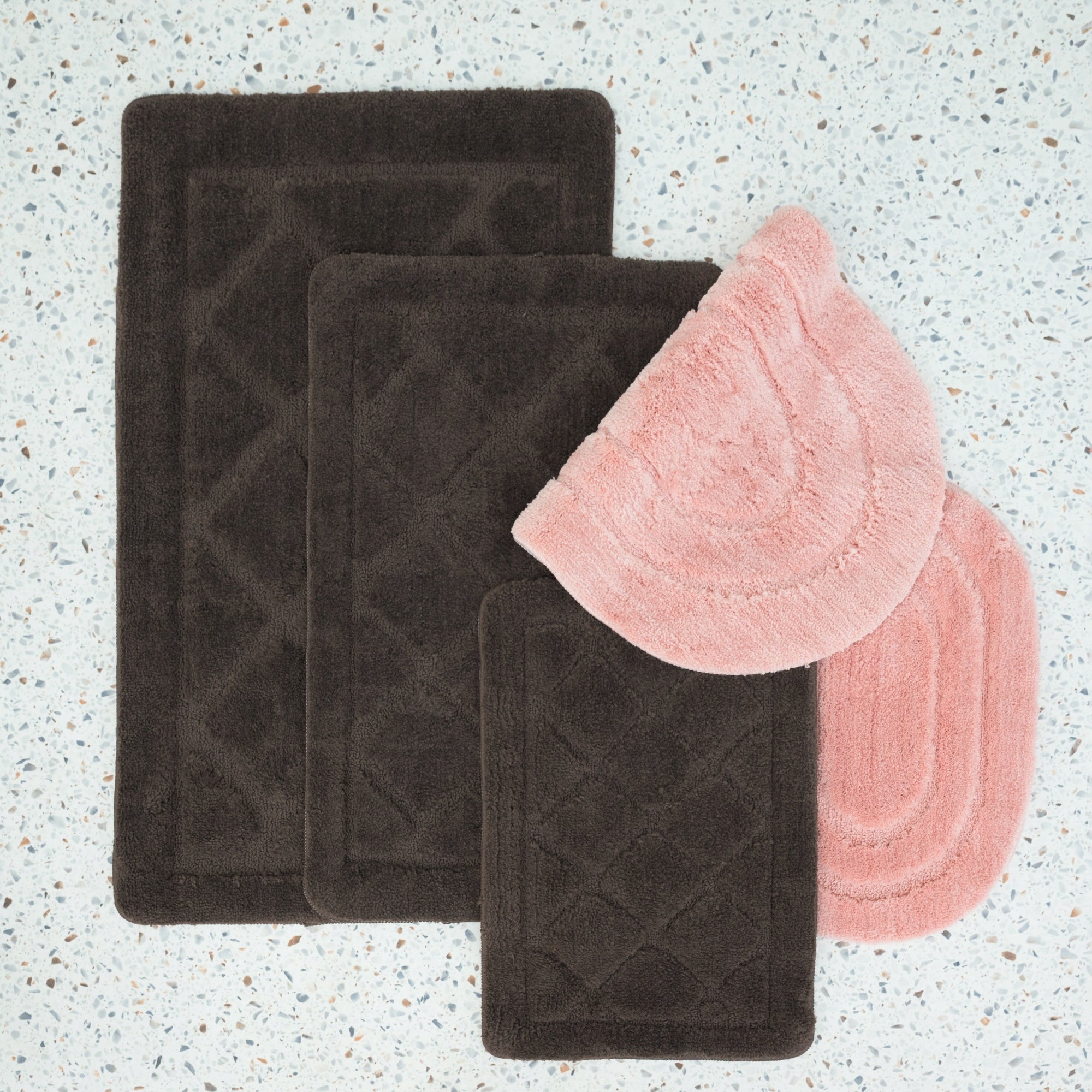 Bathroom Rug Soft Washable Set of 2pcs 40x60cm Anti-slip EAN (GTIN) 5904024206422