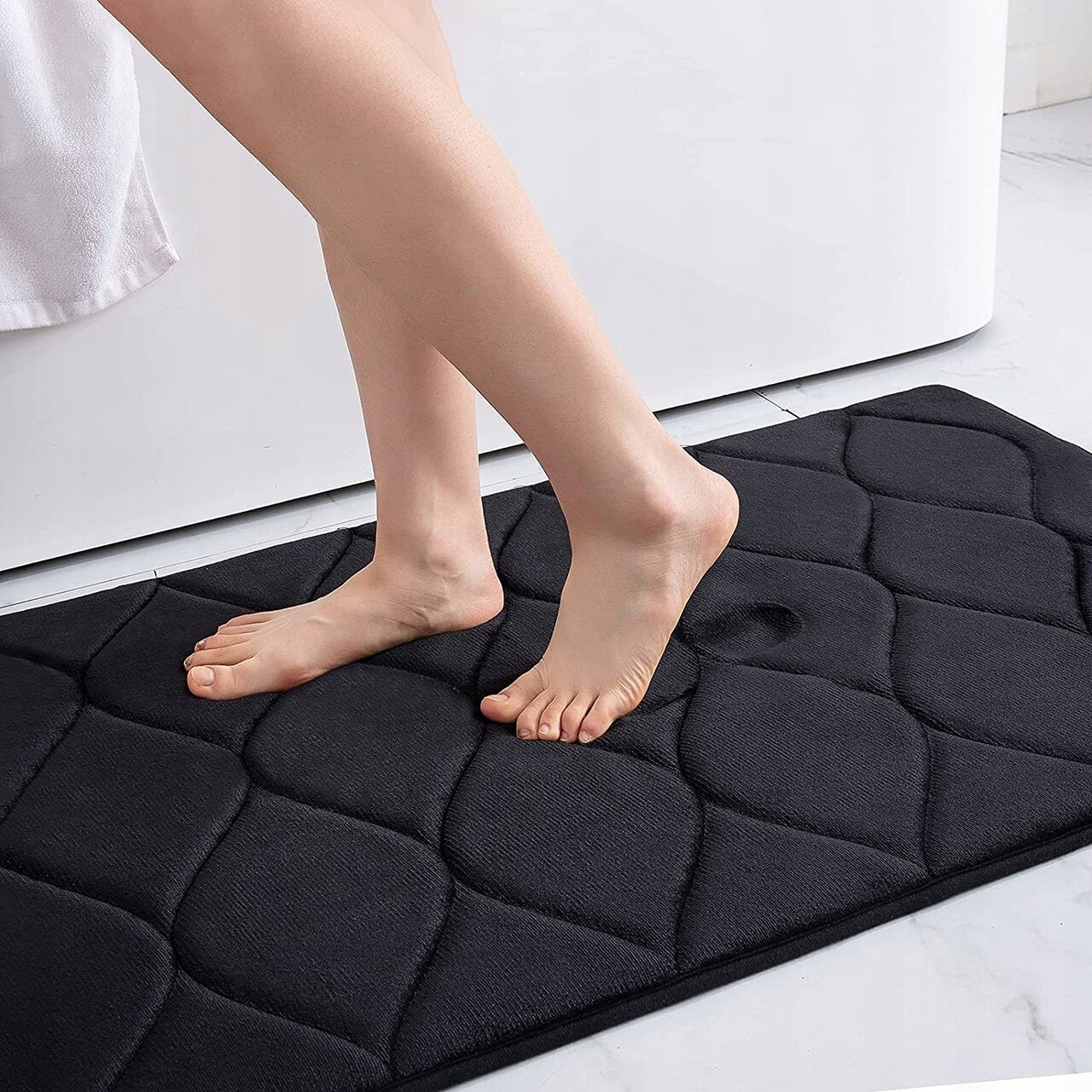 Bathroom Rug THICK SOFT NON-SLIP Bathroom Shower Mat Brand Zzato Zorganizowany Dom