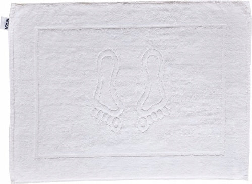 Bathroom Rug White Towel Foot Durable 50x70 400g/m2 100% Cotton Brand Rosa