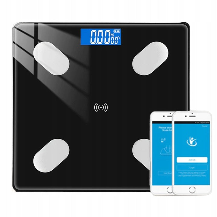 Bathroom Scale Analytical Bluetooth Smart BMI Fat Tissue LCD Manufacturer code B2017