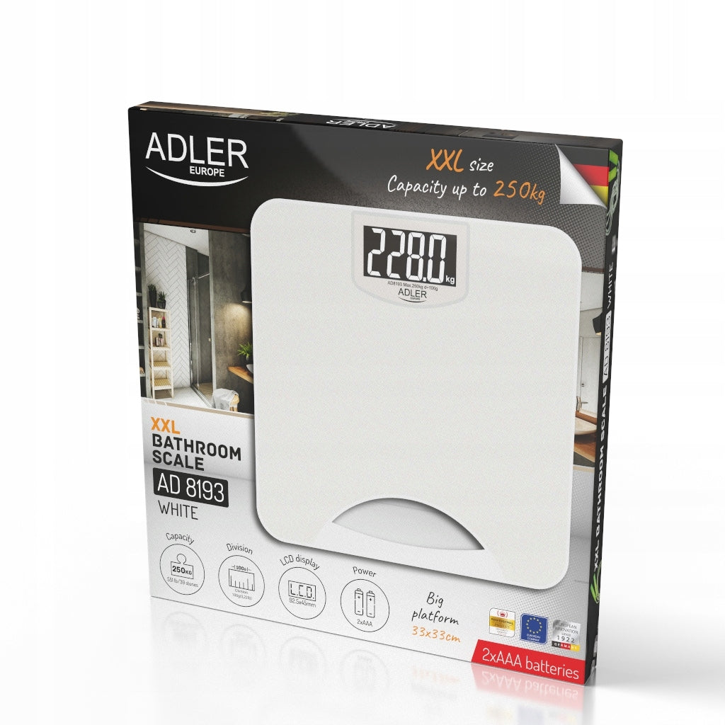Bathroom Scale Electronic Display Carrying Handle AD8193w Brand no brand