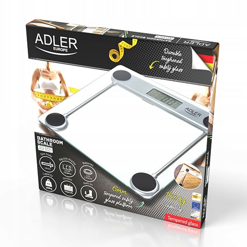 Bathroom Scale Electronic Glass Strong 150kg Precise Accurate LCD Manufacturer code 5908256830509