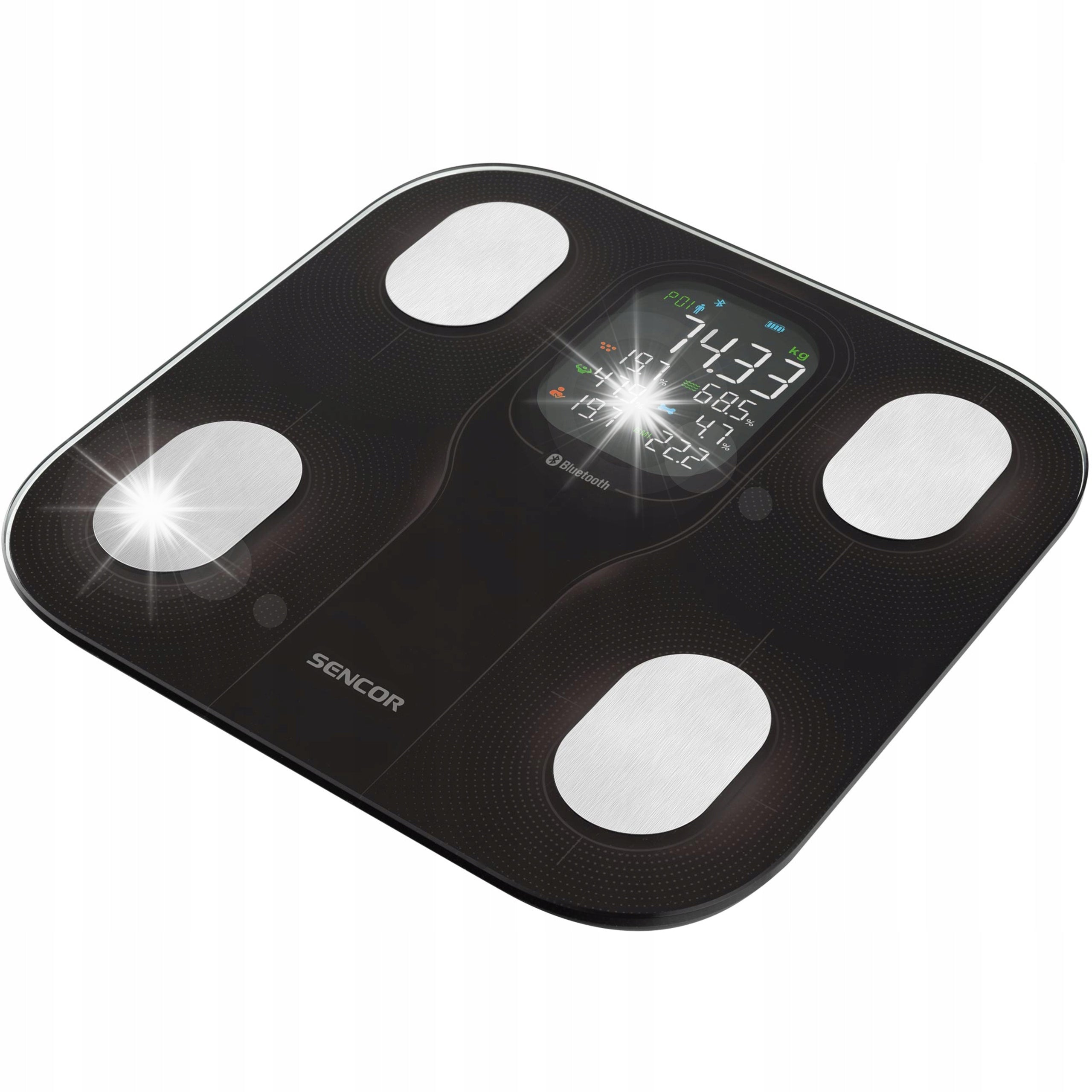 Bathroom Scale Smart Analytical Sencor SBS 9002BK iOS Android BT