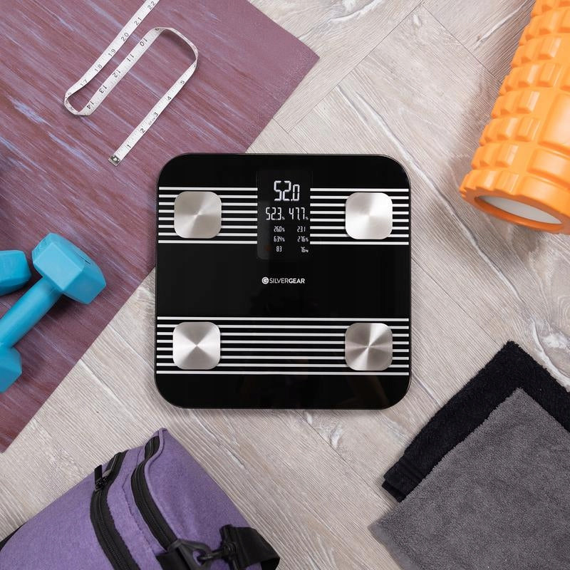 Bathroom Scale Smart Analytical SilverGear Smart Scale Pro Black Manufacturer code 1951