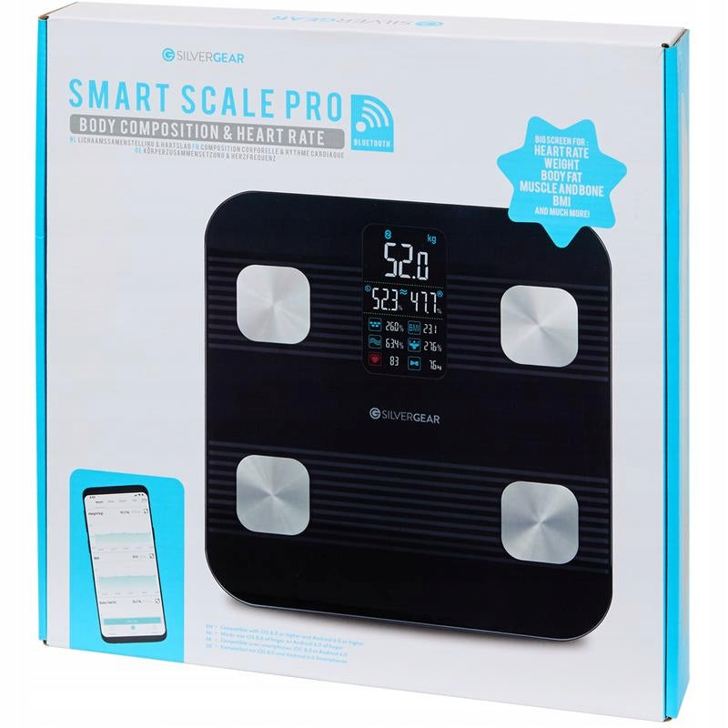 Bathroom Scale Smart Analytical SilverGear Smart Scale Pro Black Packaging status original