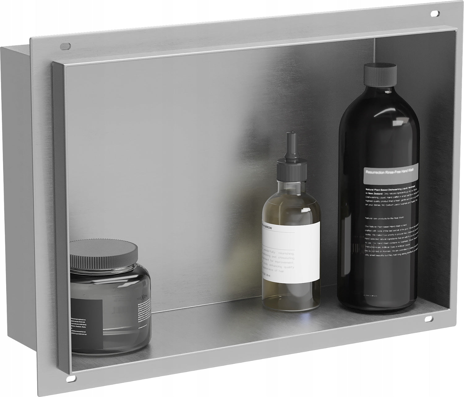 Bathroom Shower Shelf without Flange 30x20 Mexen X-Wall inox