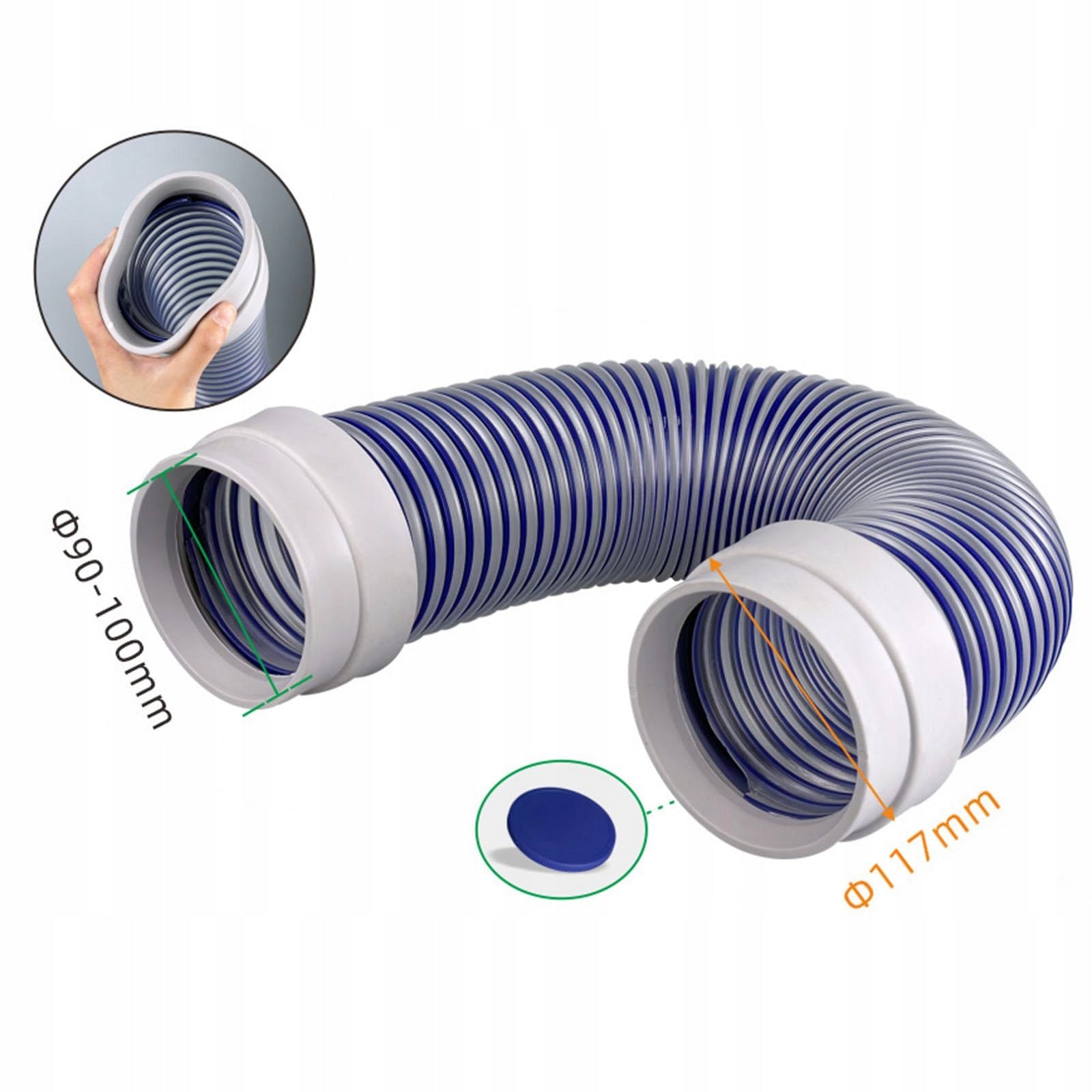 Bathroom Vent Tube Exhaust Vent Hose Universal Tube Hose Specifications 100 Authorized representative allegro.pl82