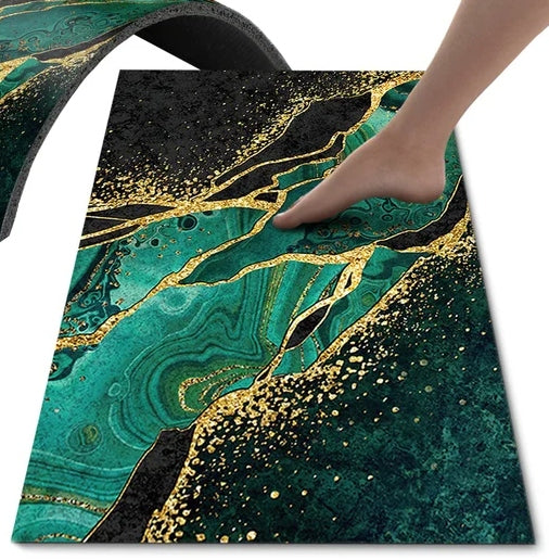 Bathroom mat XXL non-slip quick-drying absorbent rug 60x100 cm