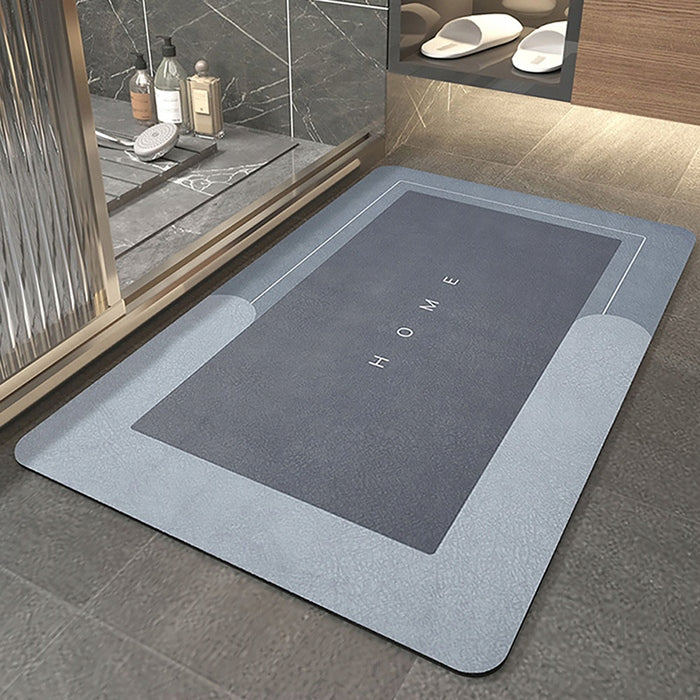 Bathroom mat quick-drying rectangular rug 50x80 cm non-slip Length 80 cm