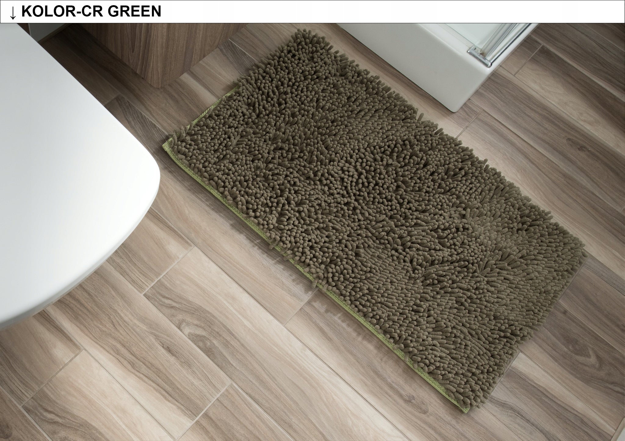 Bathroom mat shaggy 50x80 CHENILLE 9 COLORS Manufacturer code Dywaniki łazienkowe chenille