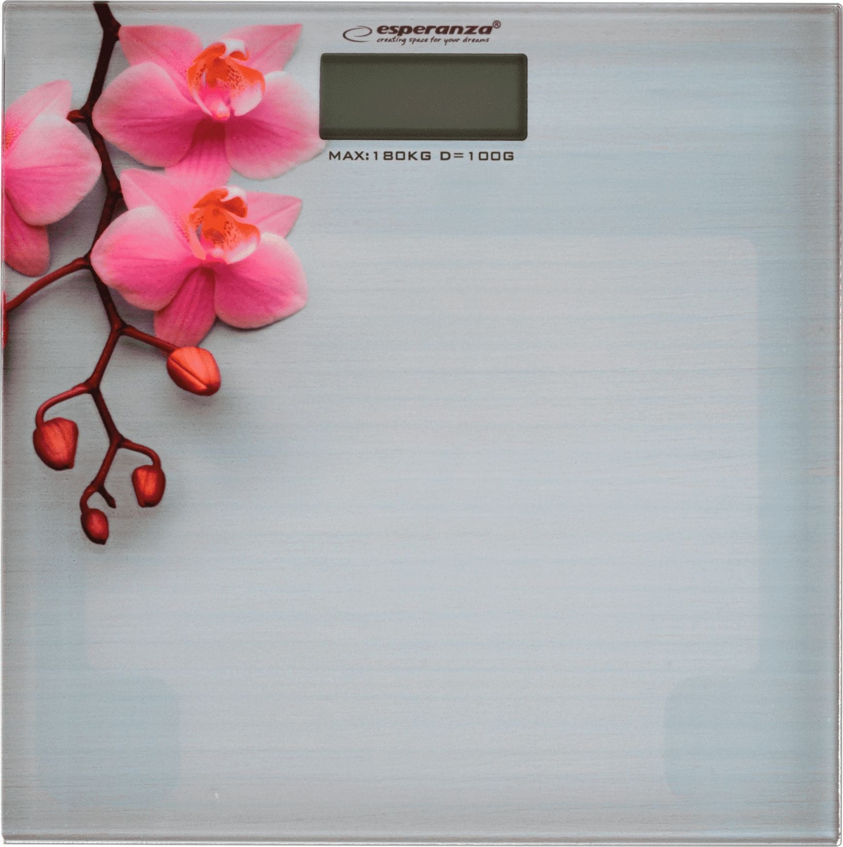 Bathroom scale Esperanza Orchid EBS010 Housing material glass
