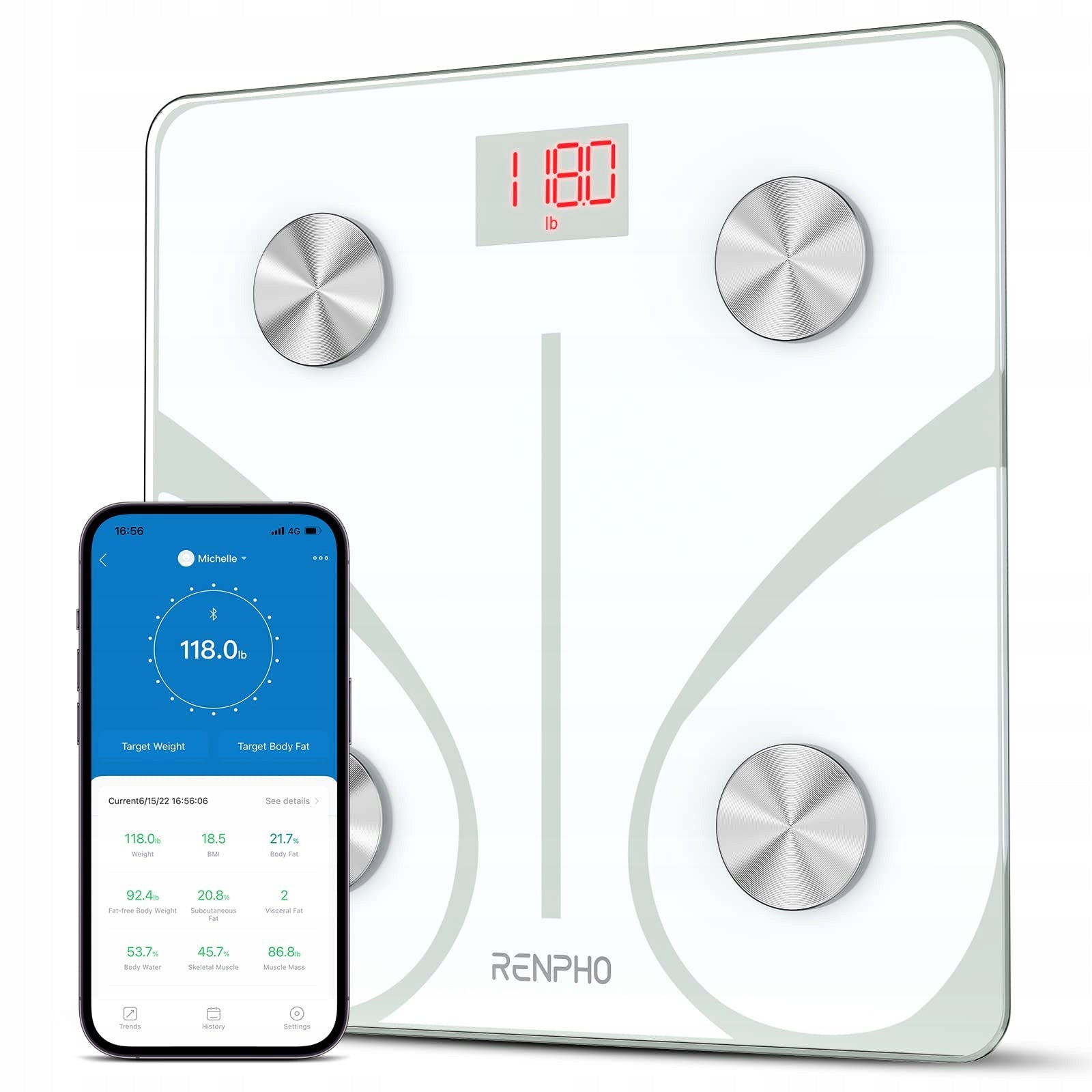 Bathroom scale Renpho ES-32MD white