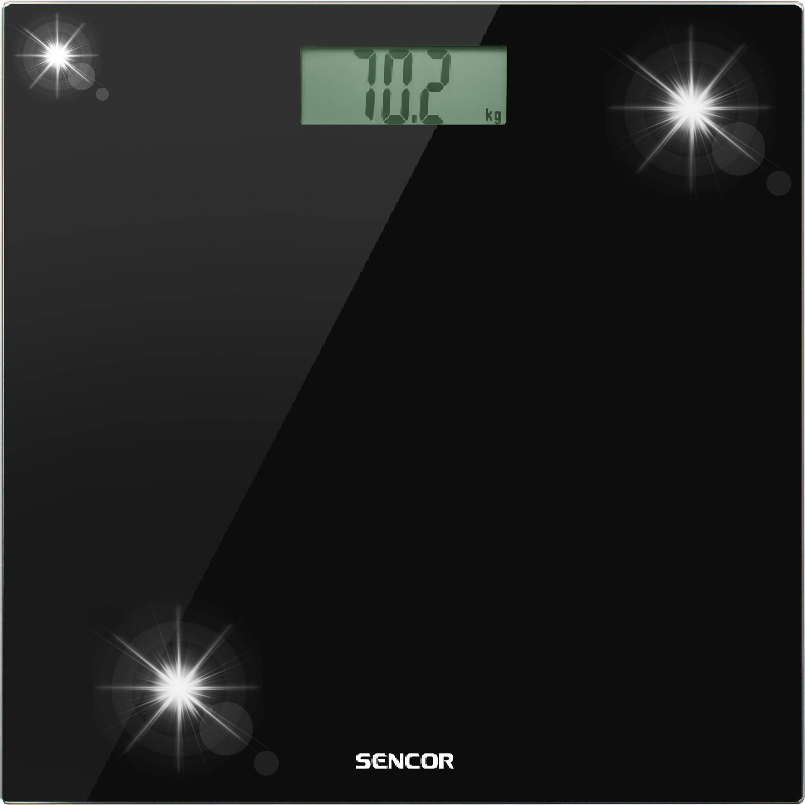 Bathroom scale Sencor SBS 2300BK to 150kg glass