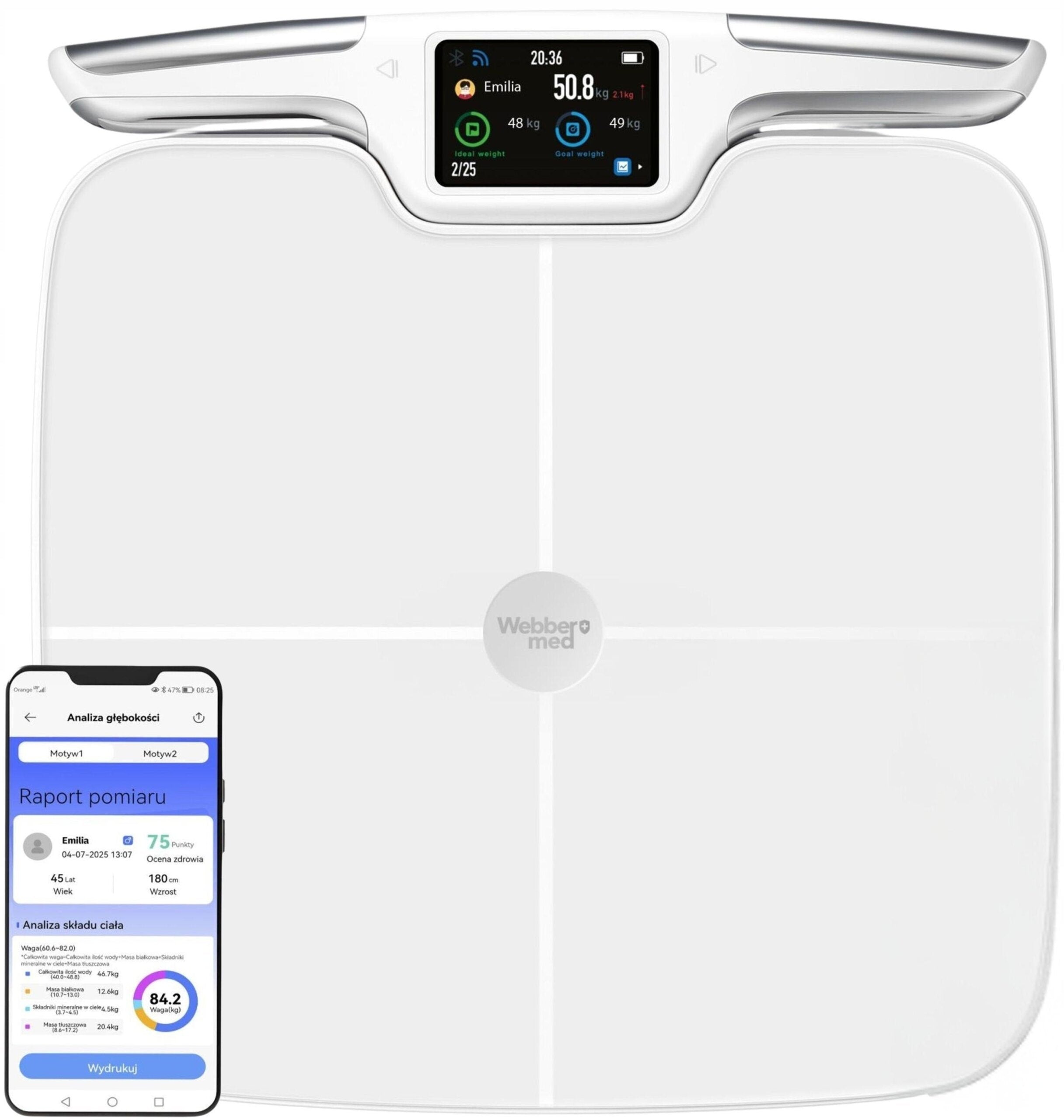 Bathroom scale WEBBER Liora PS577 Brand Webber