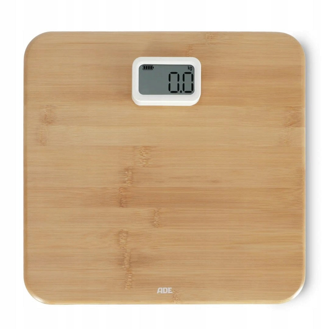Bathroom scale for dynamo up to 150 KG ADE 31 x 30 cm bamboo