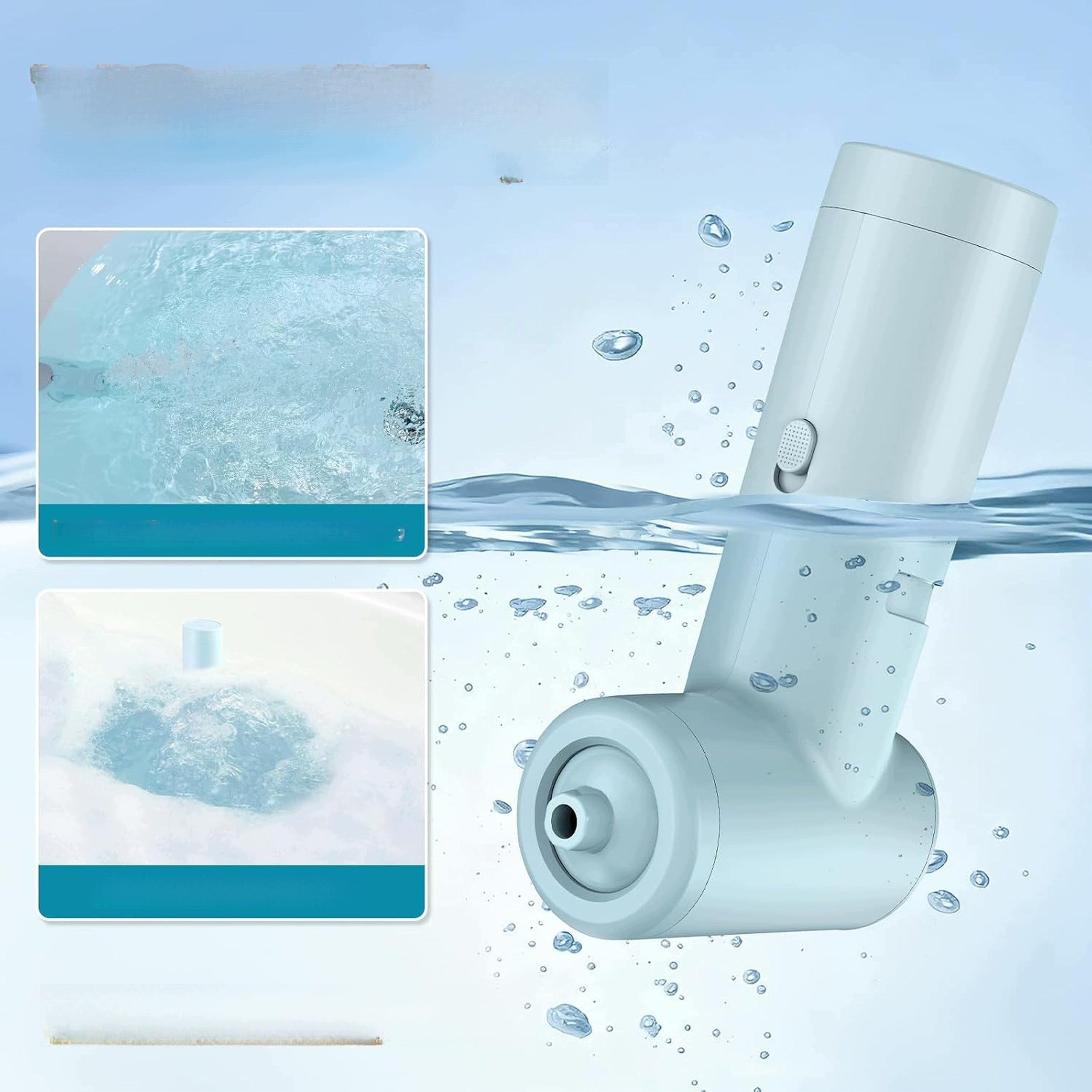 Bathtub Massager with Spa Bubbles Wireless 65kPa Blue Packaging status original