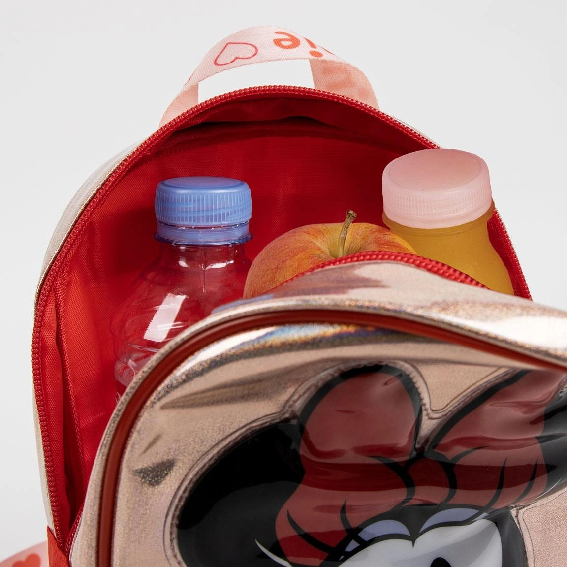 Batoh dětský červený metalický, Minnie Brand Minnie Mouse