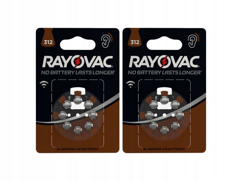 Batteries 312 PR41 RAYOVAC 2 x (8 pcs)