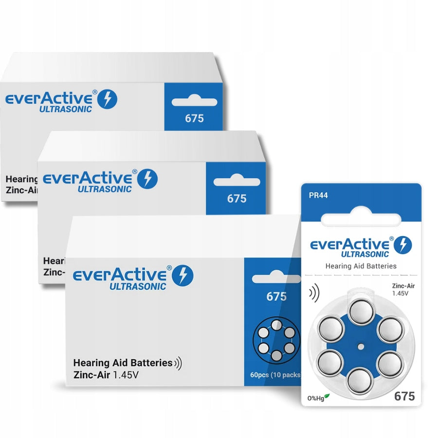 Batteries for speech processor everActive 675 180 pieces