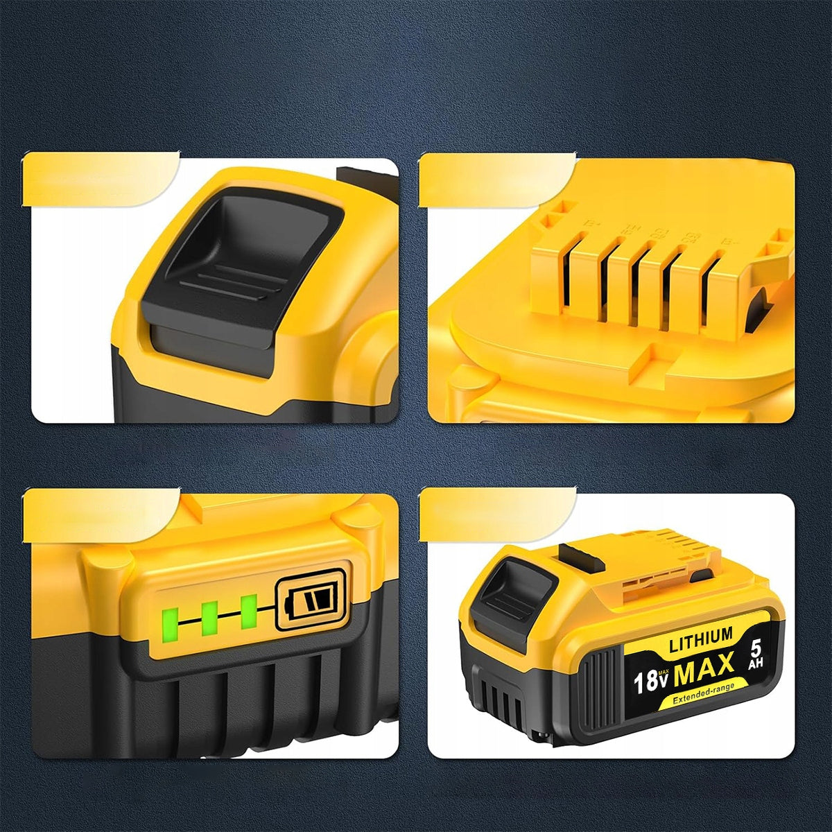 Battery 18V 5.0Ah to DCB200 DCB184 DCB204 Manufacturer code 6974715561252