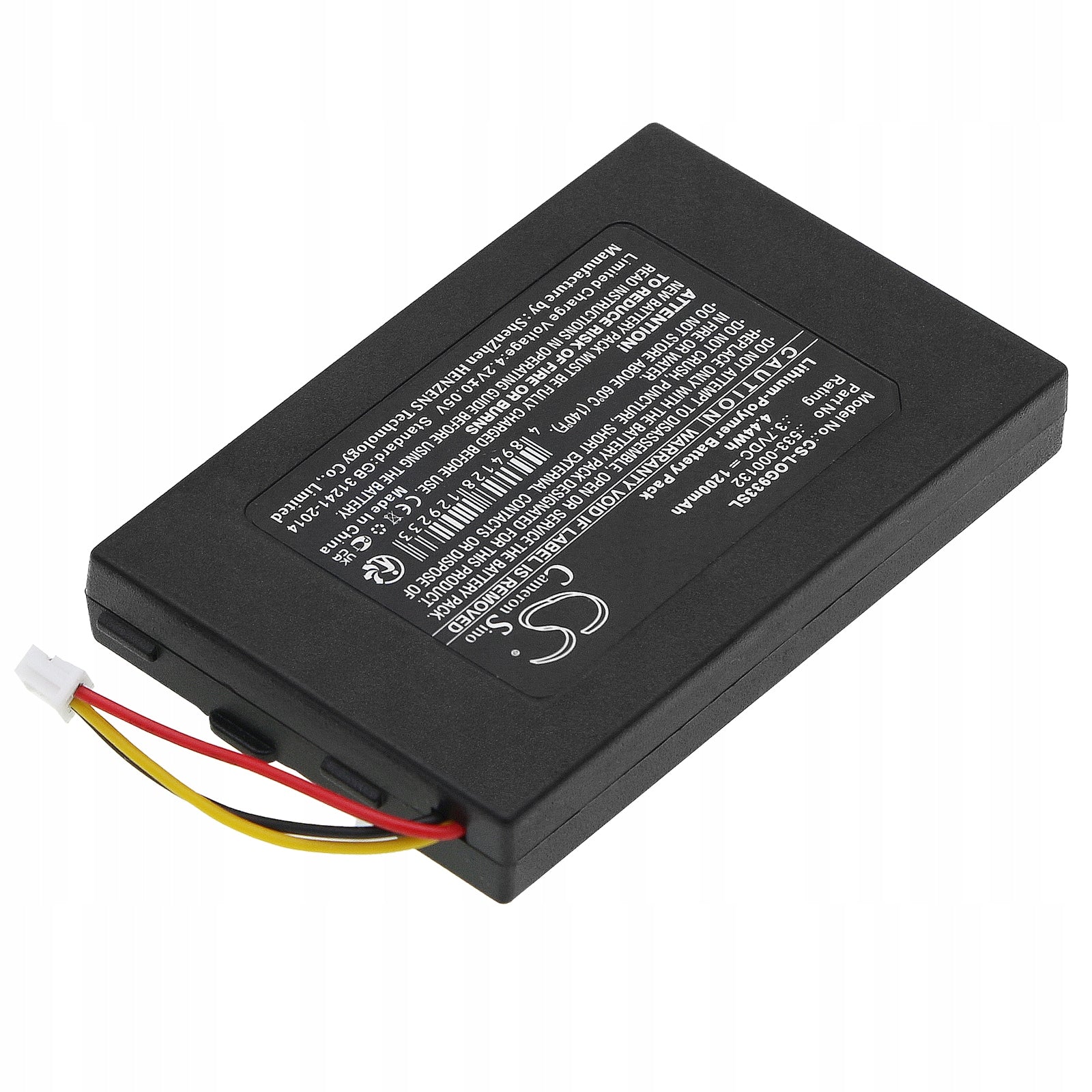 Battery 533-000132 for Logitech G533 G633 G635 G933 G935 1200mAh Packaging status original