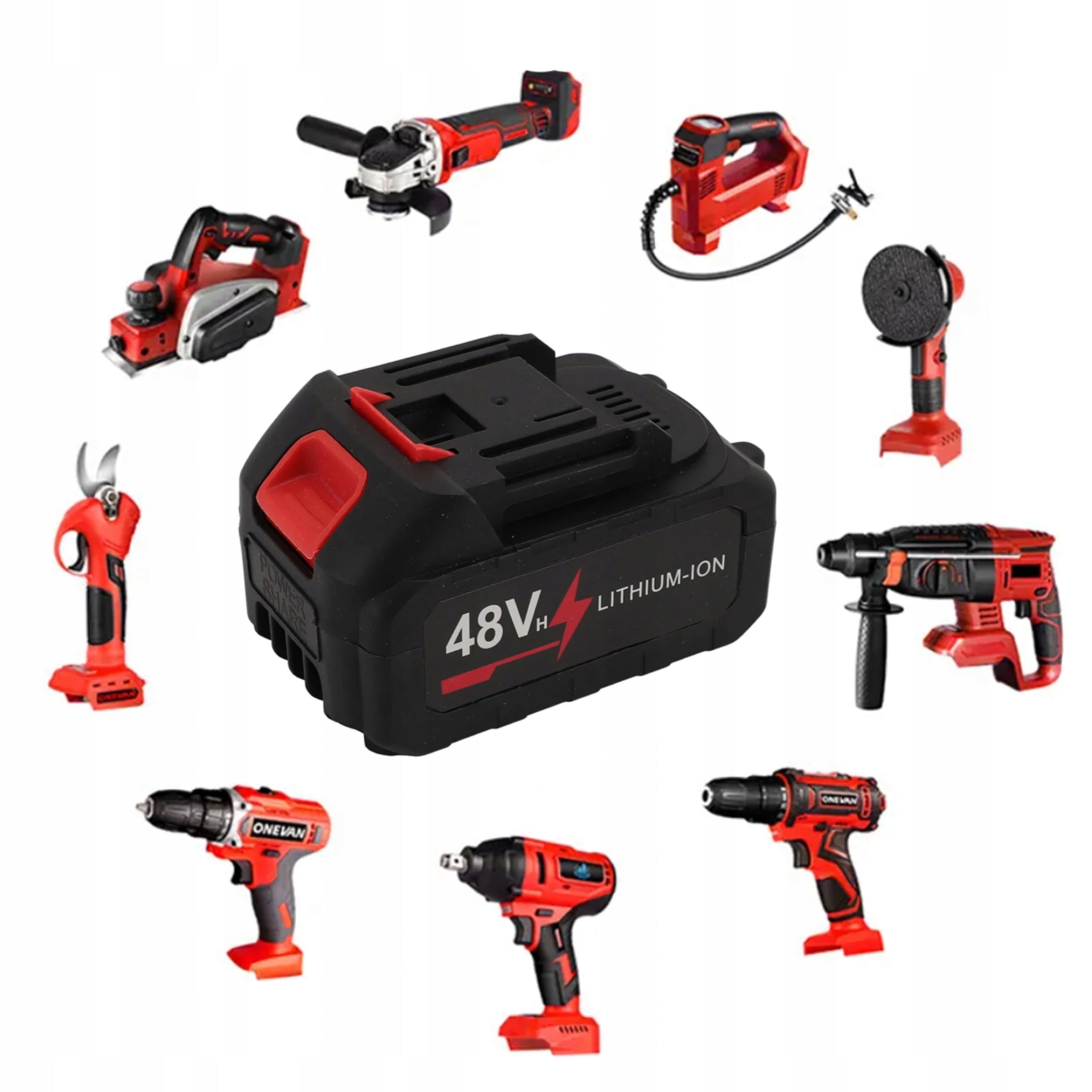 Battery 6Ah 18V Brush Cutter Washers Saw Screwdrivers Universal Battery Brand no brand